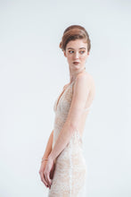 Load image into Gallery viewer, wedding dress designers Elika In Love creates a sexy backless lace wedding dress for the bohemian bride.