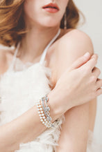 Load image into Gallery viewer, A couture inspired mini wedding dresses with halter top and low back belted waist.