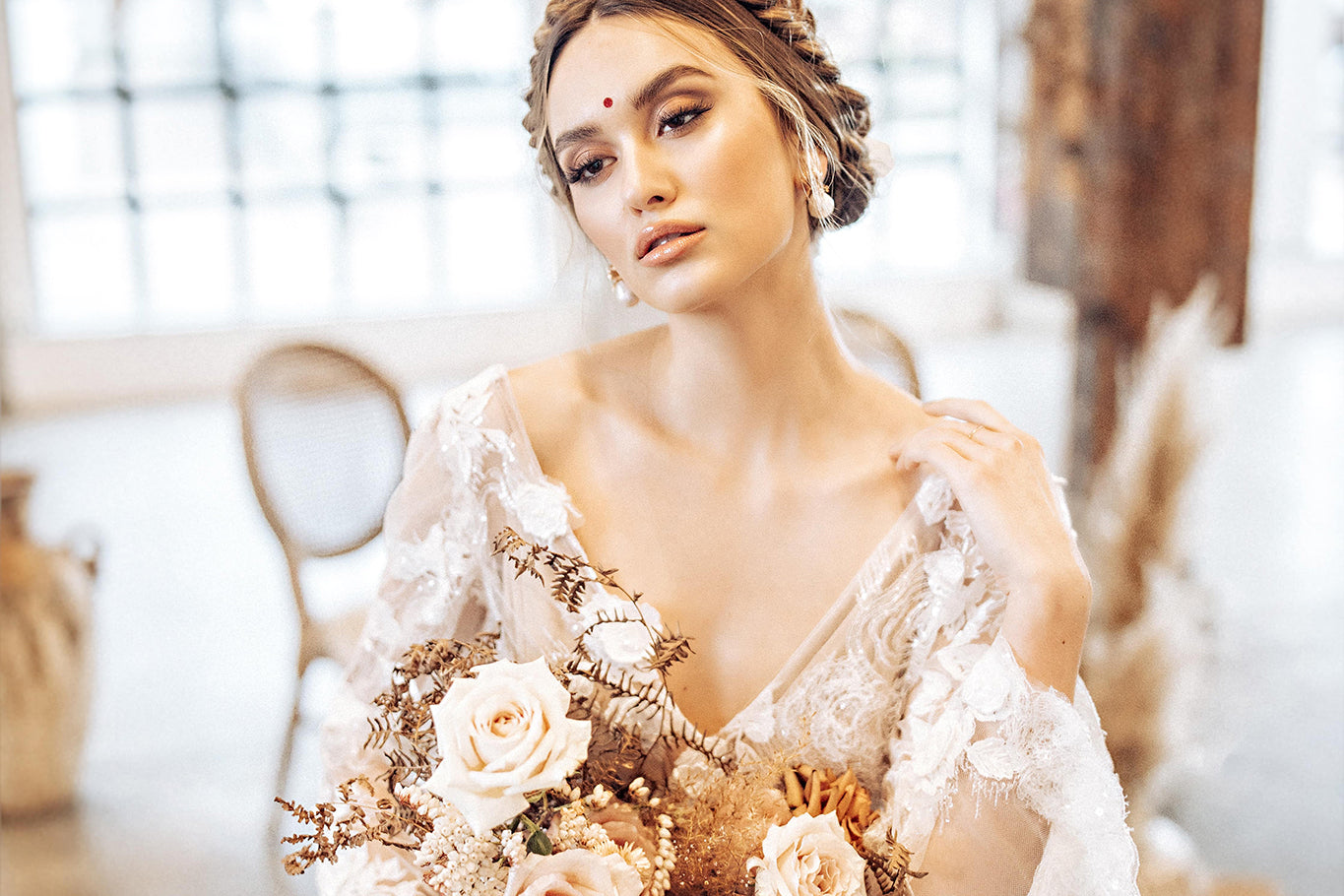 bohemian indian wedding dress Boho Inspired Indian Wedding | Vancouver Wedding Dress for Boho Brides Elika In Love