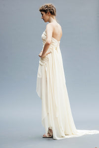 Backless Chiffon Bridal Gowns made in Vancouver. 