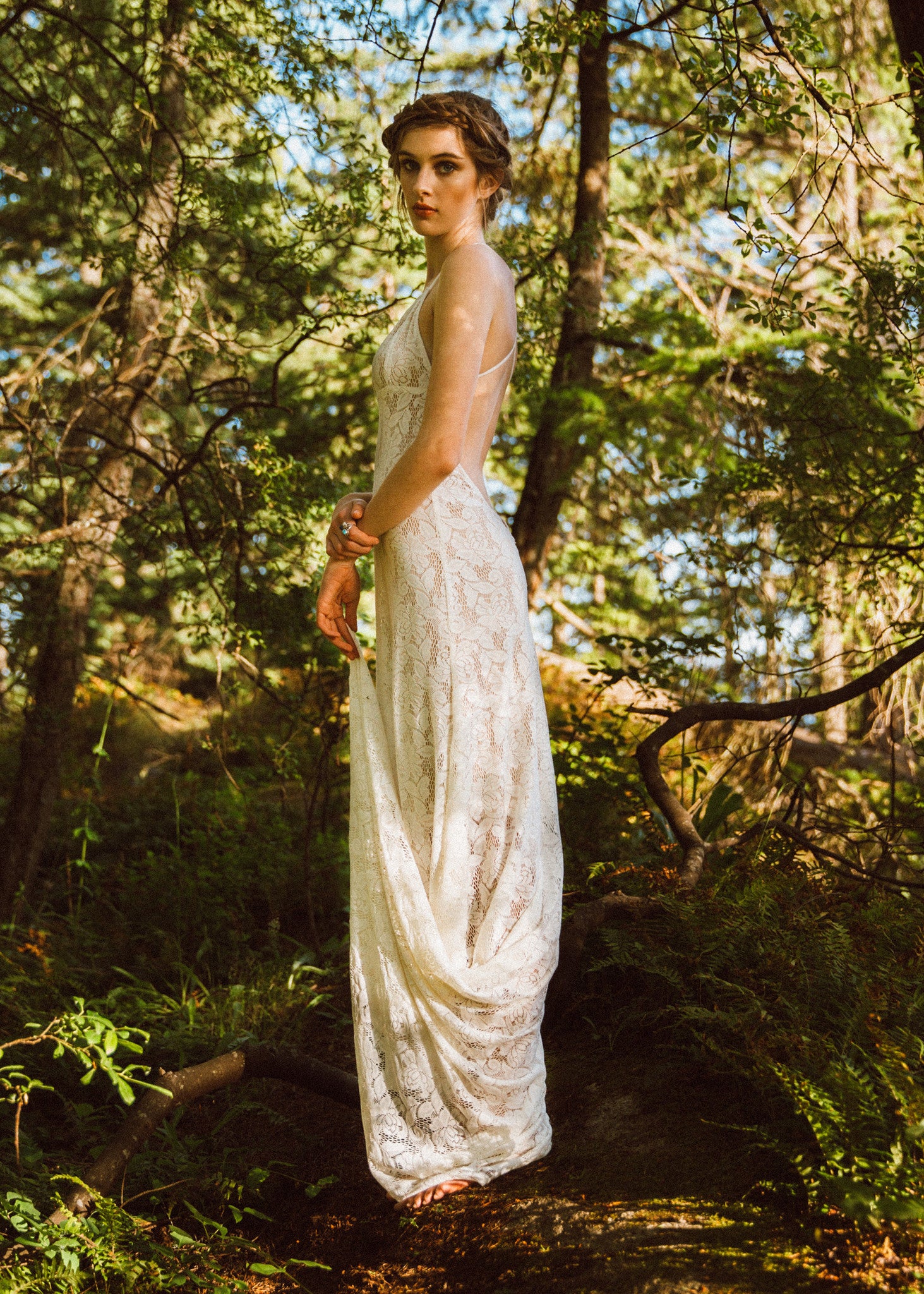 Backless Lace Wedding Dress, Vancouver Boho Brides